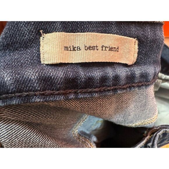 Jessica Simpson Mika Best Friend Jeans 24W Blue Distressed Plus Size Denim - Picture 7 of 8